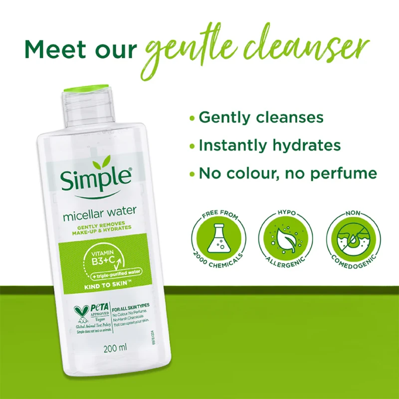 Simple Micellar Cleansing Water (200ml) - Image 5