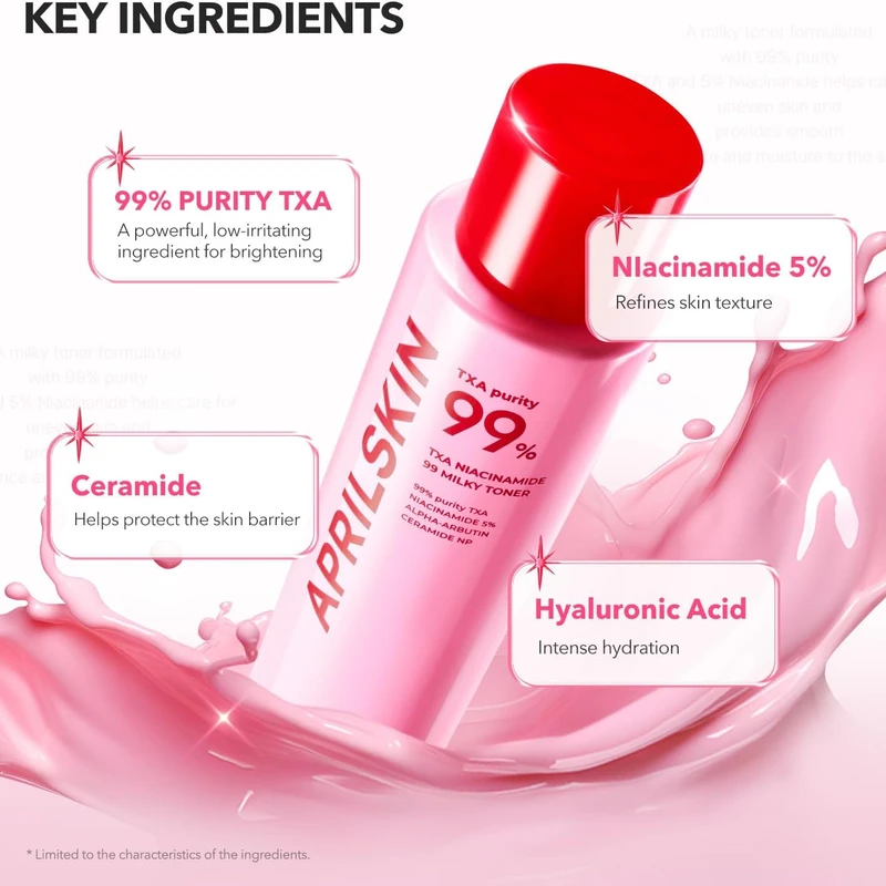 APRILSKIN TXA Niacinamide 99 Milky Toner (150ml) - Image 4