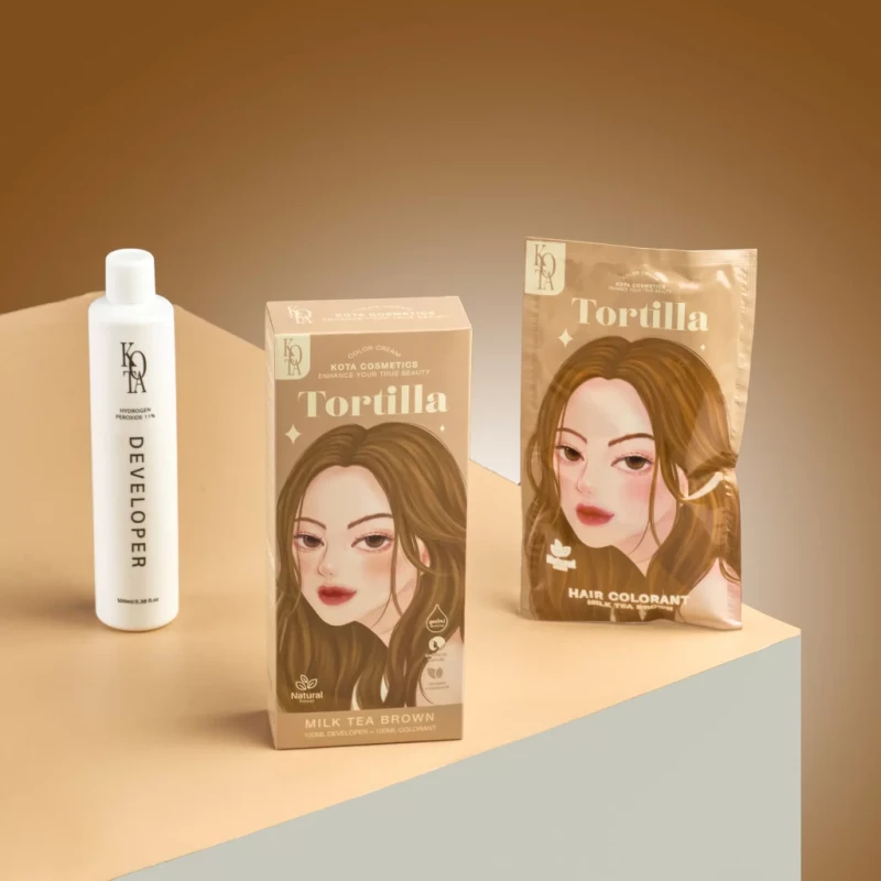 KOTA Hair Color Tortilla (Milk Tea Brown) - Image 3