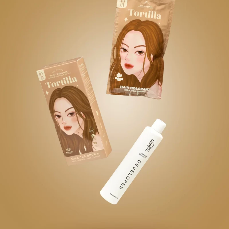 KOTA Hair Color Tortilla (Milk Tea Brown) - Image 5