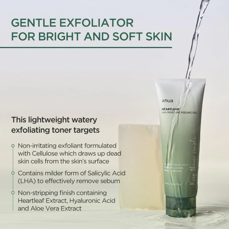 ANUA Heartleaf LHA Moisture Peeling Gel 120ml - Image 3