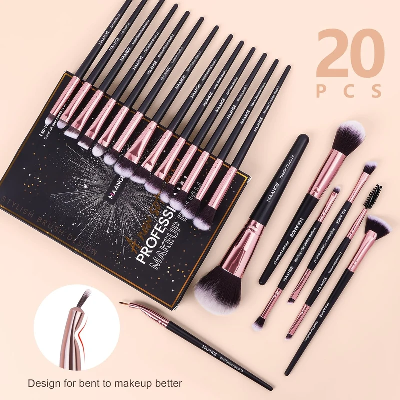 Make up Brushes, Professional ( 20 Pcs) - Image 3