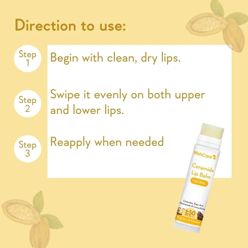 WishCare Tinted Lip Balm with SPF 50 PA+++ (Natural) - Image 6