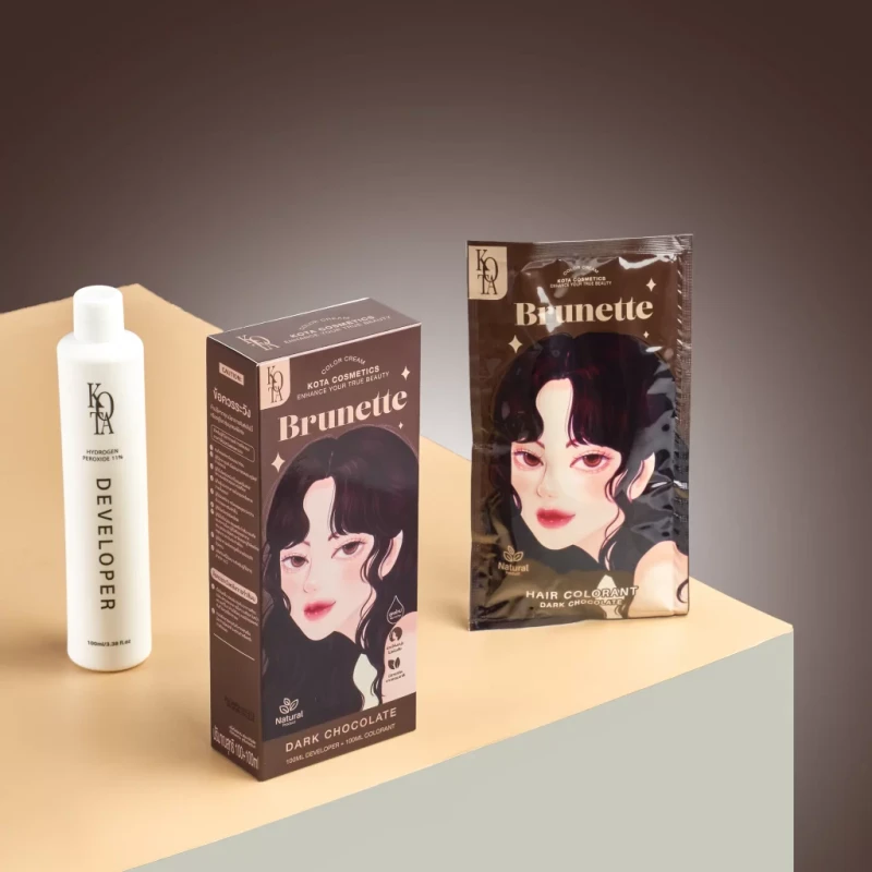 KOTA Hair Color Brunette (Dark Chocolate) - Image 3