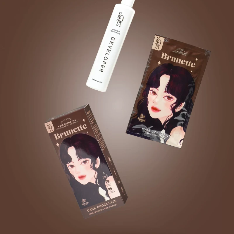 KOTA Hair Color Brunette (Dark Chocolate) - Image 5