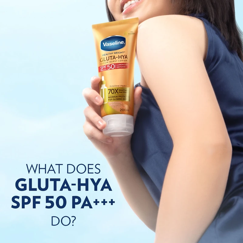 Vaseline Healthy Bright Gluta-Hya 70x Serum Burst Lotion SPF 50 (260ml) - Image 6
