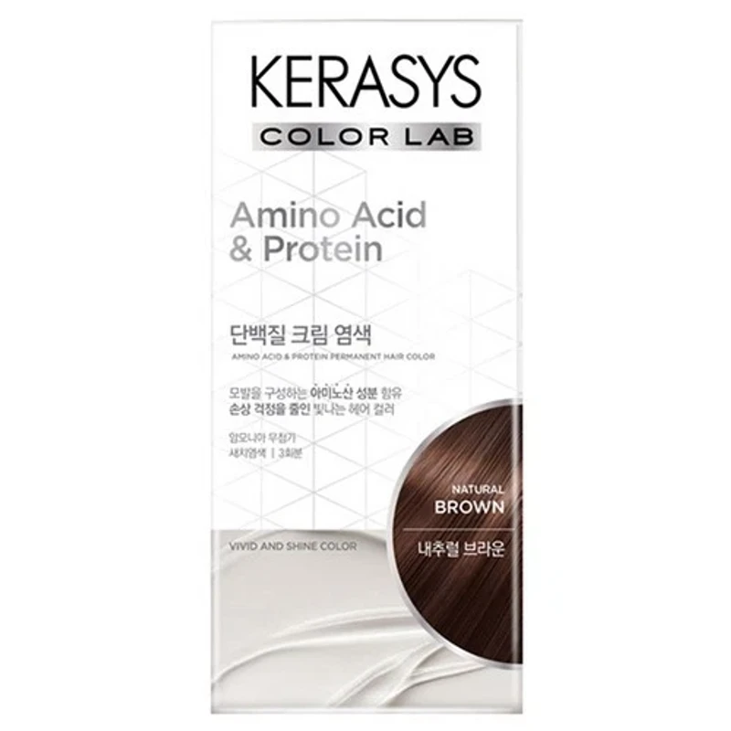 Kerasys Amino Acid & Protein Permanent Hair Color (Natural Brown)