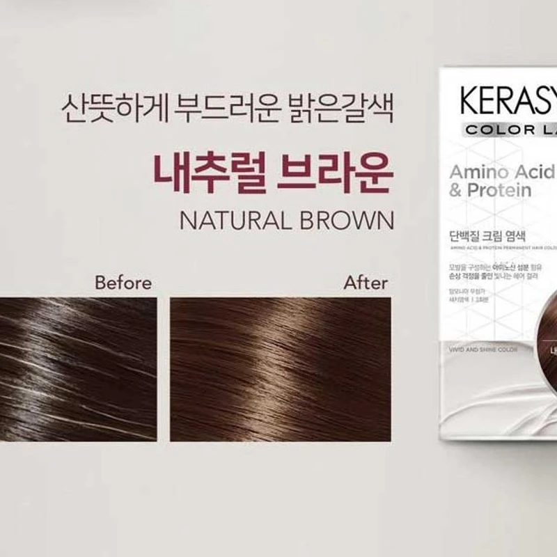 Kerasys Amino Acid & Protein Permanent Hair Color (Natural Brown)