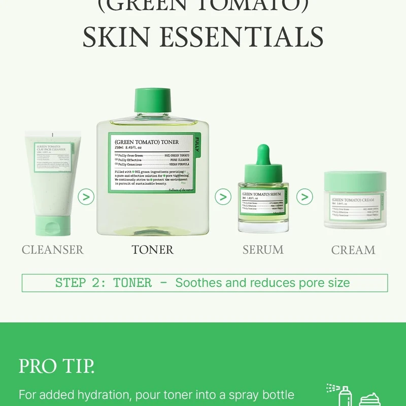 FULLY Green Tomato Toner (250ml) - Image 7