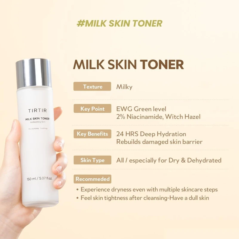 TirTir Milk Skin Toner Light (150ml) - Image 6