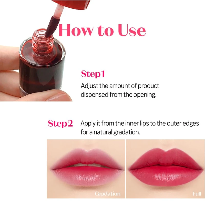 ETUDE Dear Darling Water Tint - Strawberry Ade (9g) - Image 4