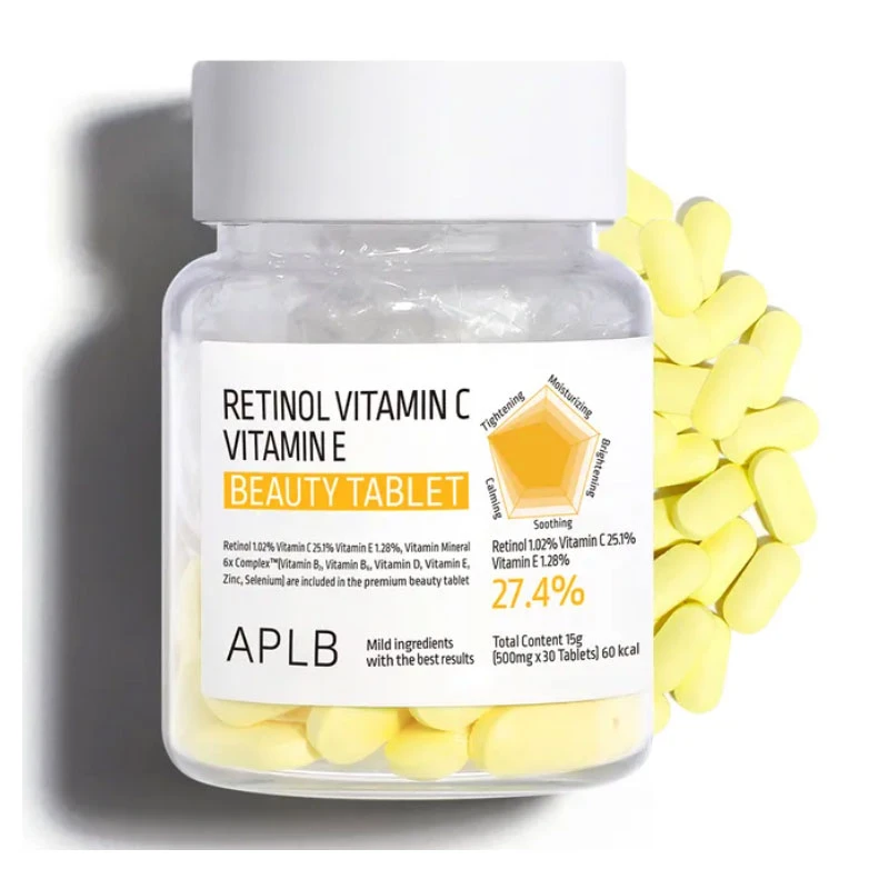 APLB Retinol Vitamin C Vitamin E Beauty Tablets (30 Tablets)