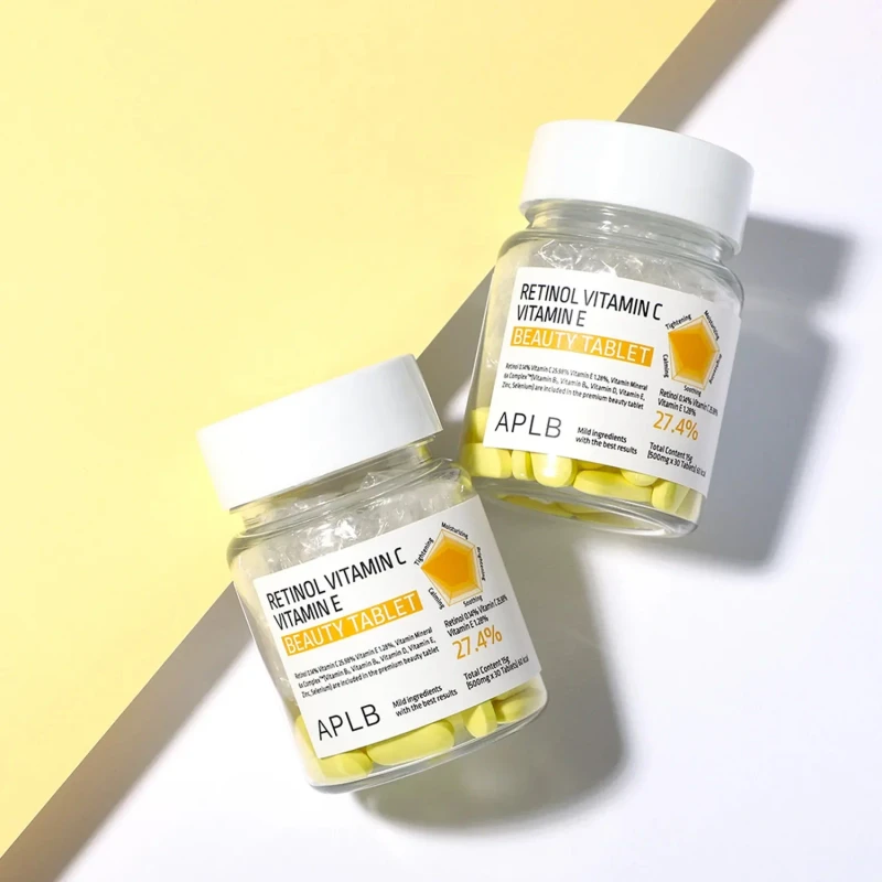 APLB Retinol Vitamin C Vitamin E Beauty Tablets (30 Tablets) - Image 5