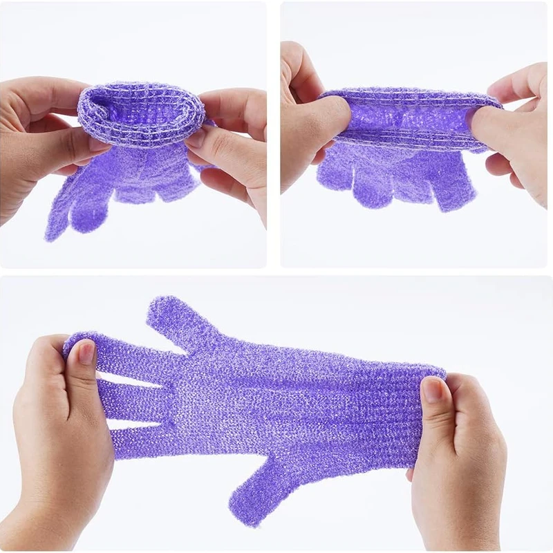 Exfoliating gloves Random color (1pcs) - Image 6