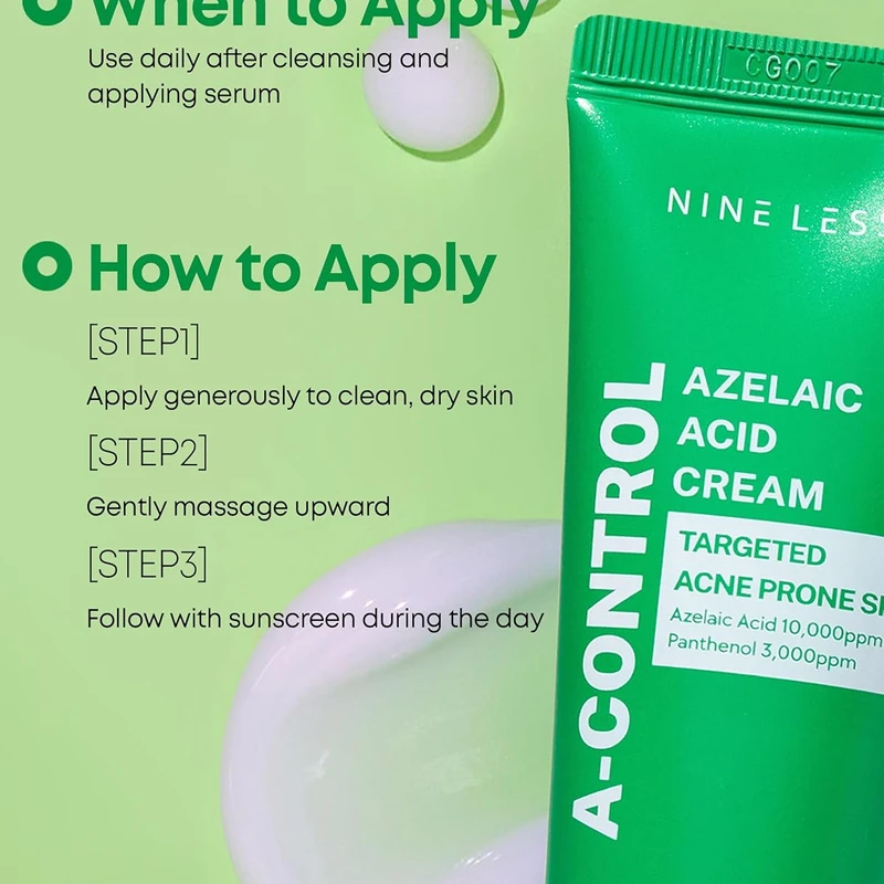 Nineless A-Control Azelaic Acid Cream (50ml) - Image 6