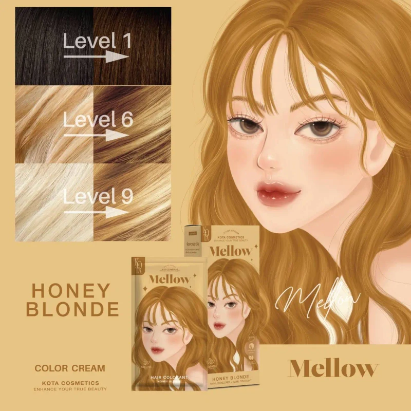 KOTA Hair Color Mellow (Honey Blonde) - Image 4