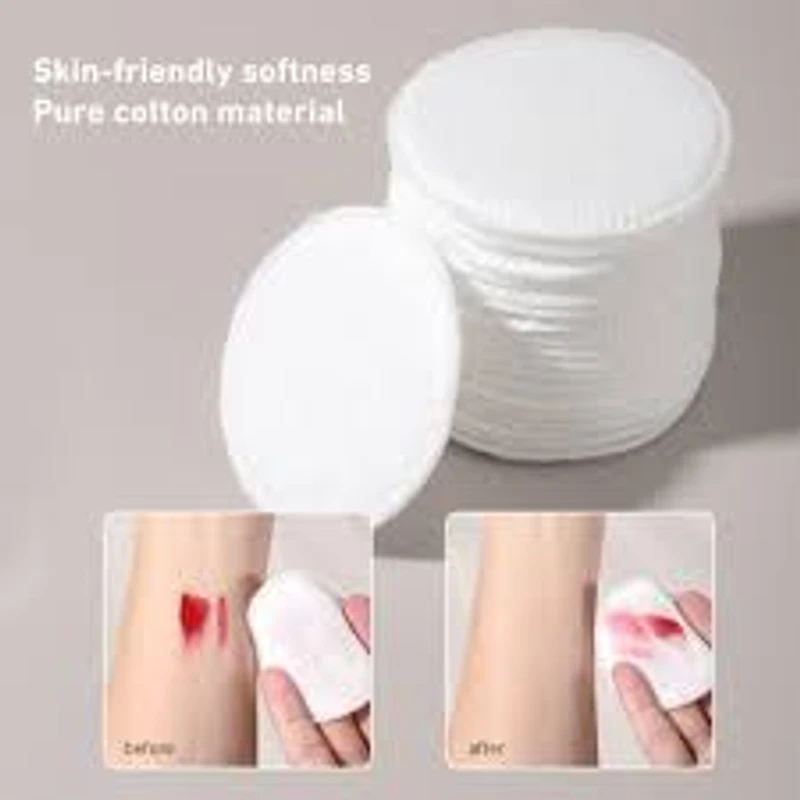 LMLTOP Double Faced Cosmetics Cotton Pad (80pcs) - Image 4
