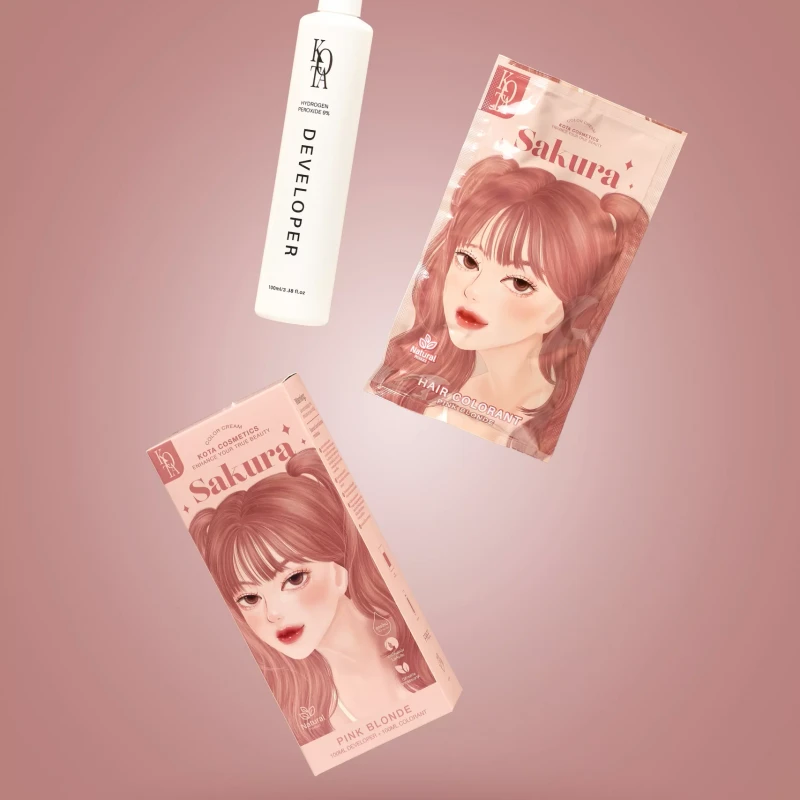 KOTA Hair Color Sakura (Pink Blonde) - Image 5
