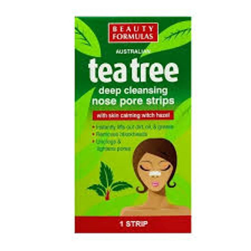 Beauty Formulas Tea Tree Deep Cleansing Nose Pore Strips (6pcs)
