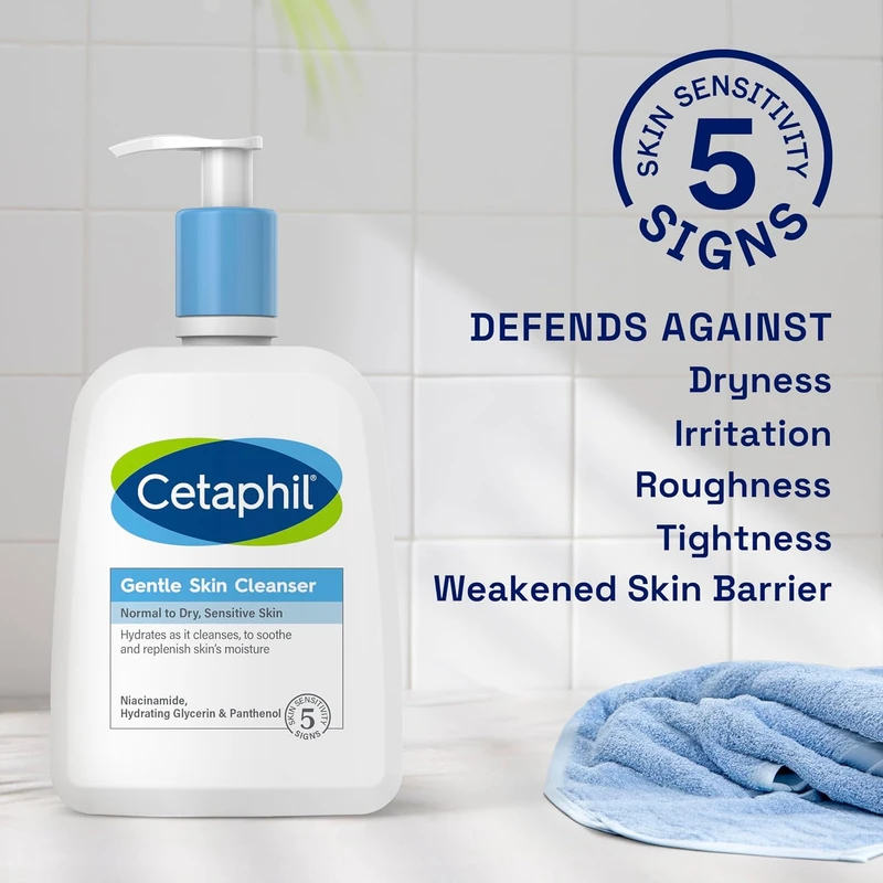 Cetaphil Gentle Skin Cleanser for normal to dry, sensitive skin (236ml) - Image 3