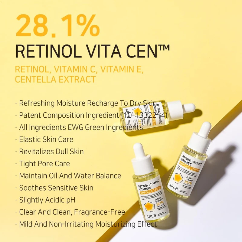 APLB Retinol Vitamin C Vitamin E Ampoule Serum 40ml - Image 4