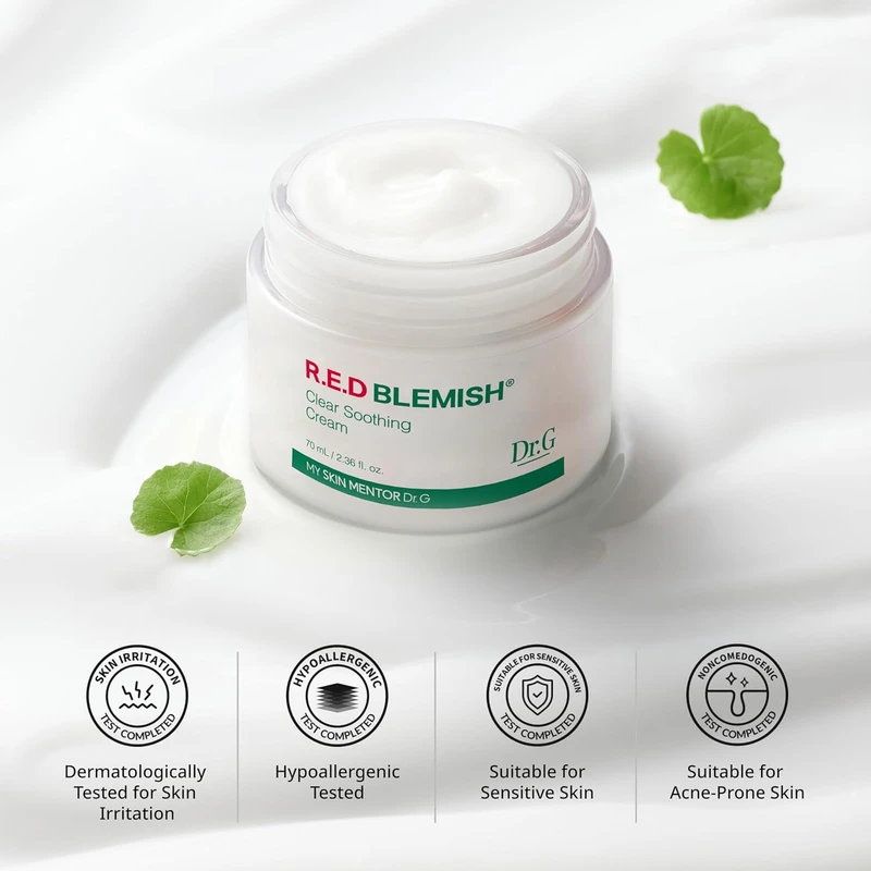 Dr. G R.E.D Blemish Clear Soothing Cream (70ml) - Image 7