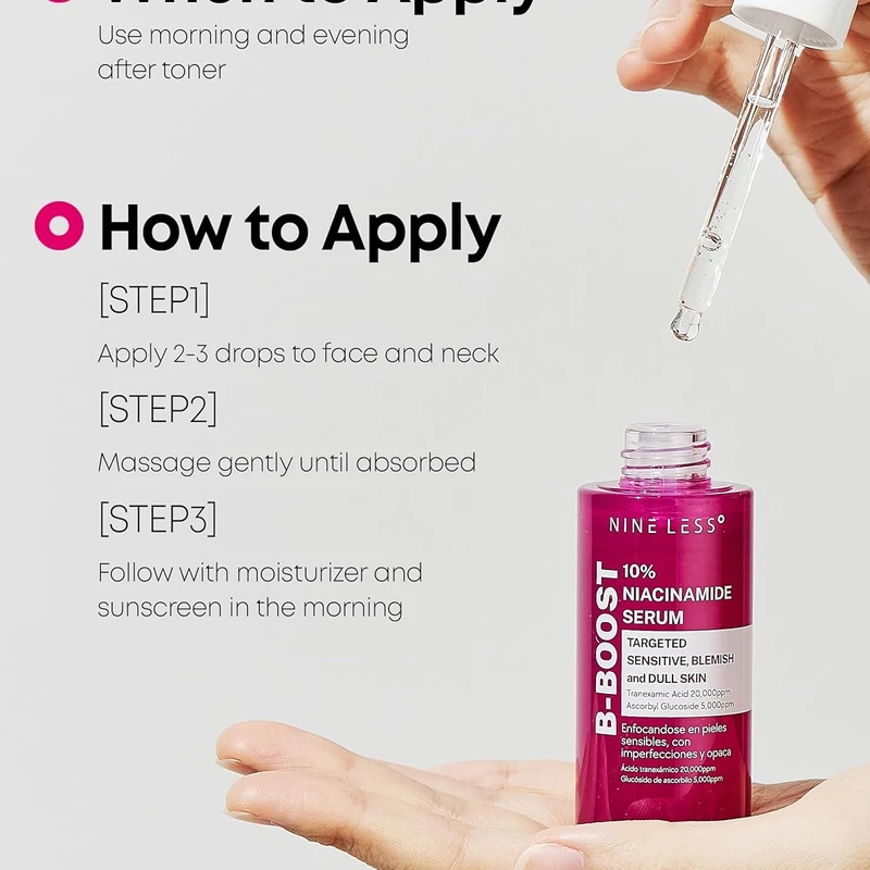 NINELESS B-Boost 10% Niacinamide Serum (30ml) - Image 6