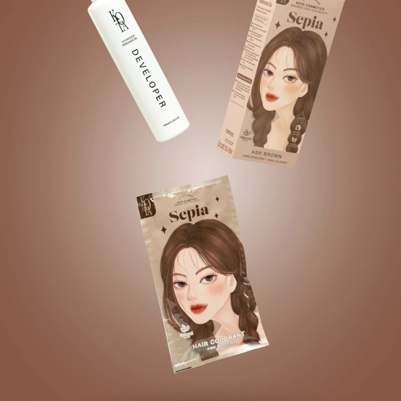 KOTA Hair Color Sepia (Ash Brown) - Image 5