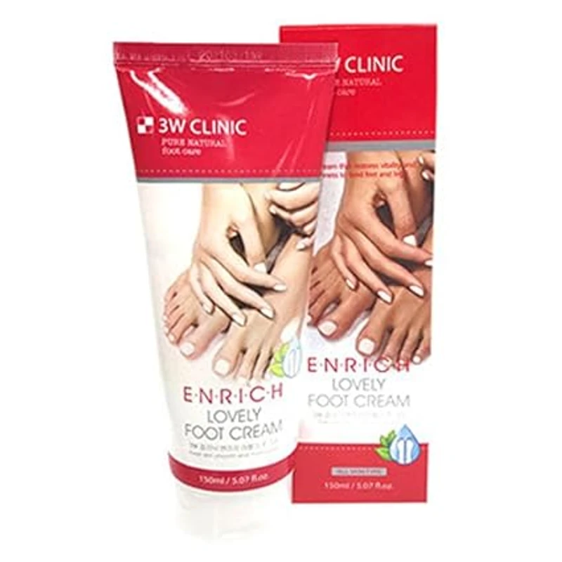3W Clinic foot creams, such as the Enrich Foot Treatment and Lovely Foot Cream (150ml)