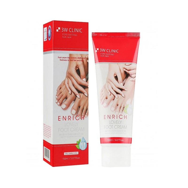 3W Clinic foot creams, such as the Enrich Foot Treatment and Lovely Foot Cream (150ml)