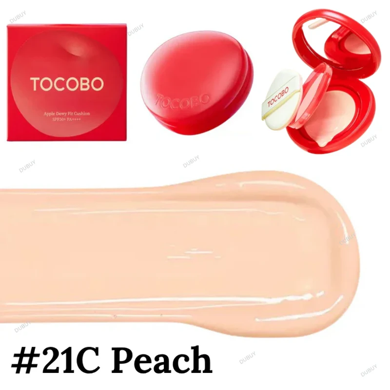 TOCOBO Apple Dewy Fit Cushion 21C Peach + Refill pack