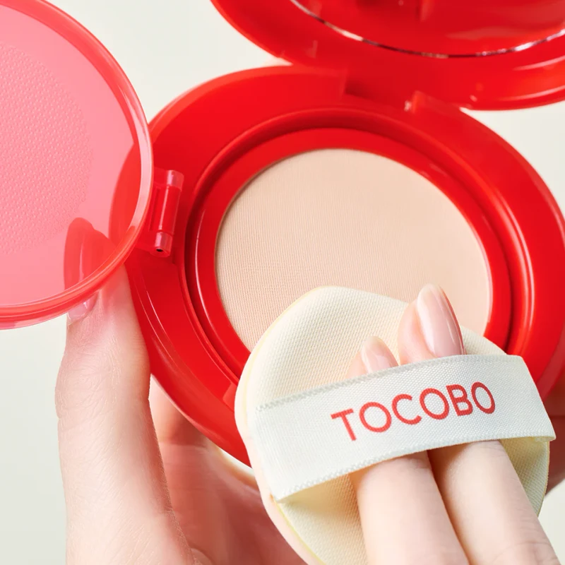TOCOBO Apple Dewy Fit Cushion 21C Peach + Refill pack - Image 5