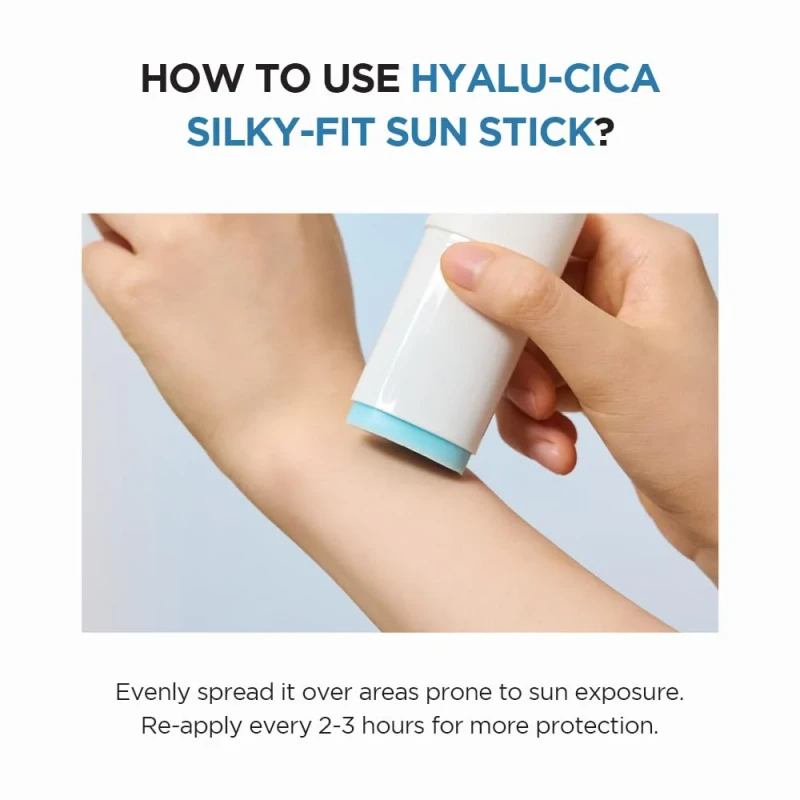 Skin1004 Madagascar Centella Hyalu-Cica Silky Fit Sun Stick SPF 50+ PA++++ (20gm) - Image 7