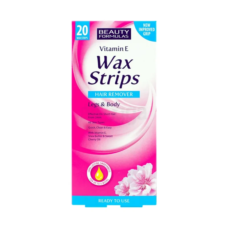 Beauty Formulas wax strips Vitamin E (20wax)