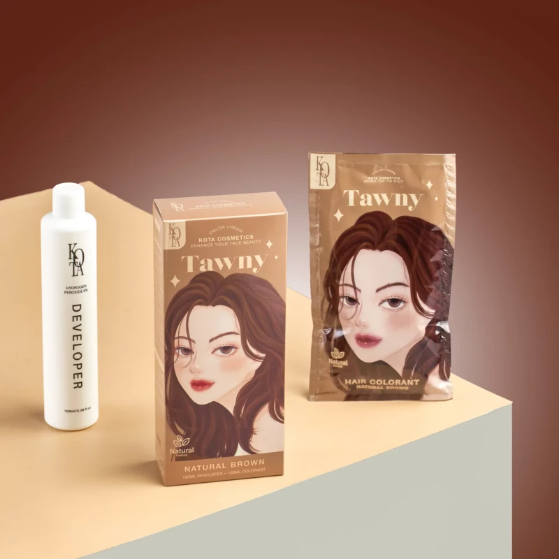 KOTA Hair Color Tawny (Natural Brown) - Image 3