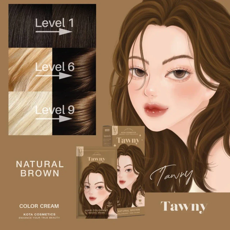 KOTA Hair Color Tawny (Natural Brown) - Image 4