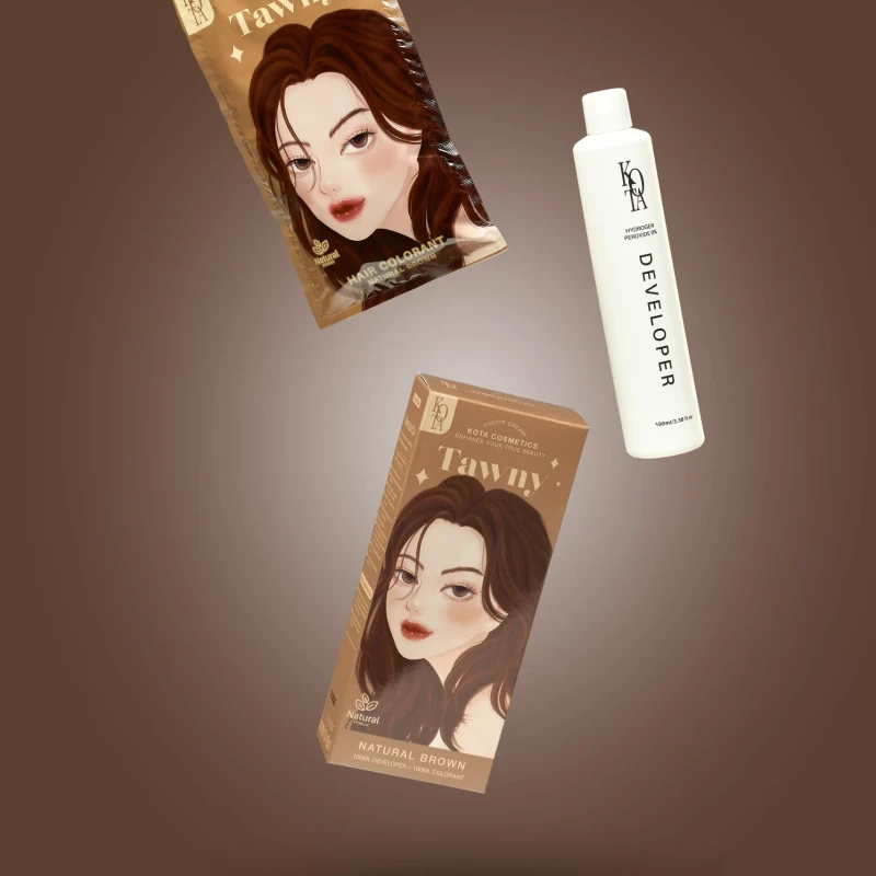KOTA Hair Color Tawny (Natural Brown) - Image 5