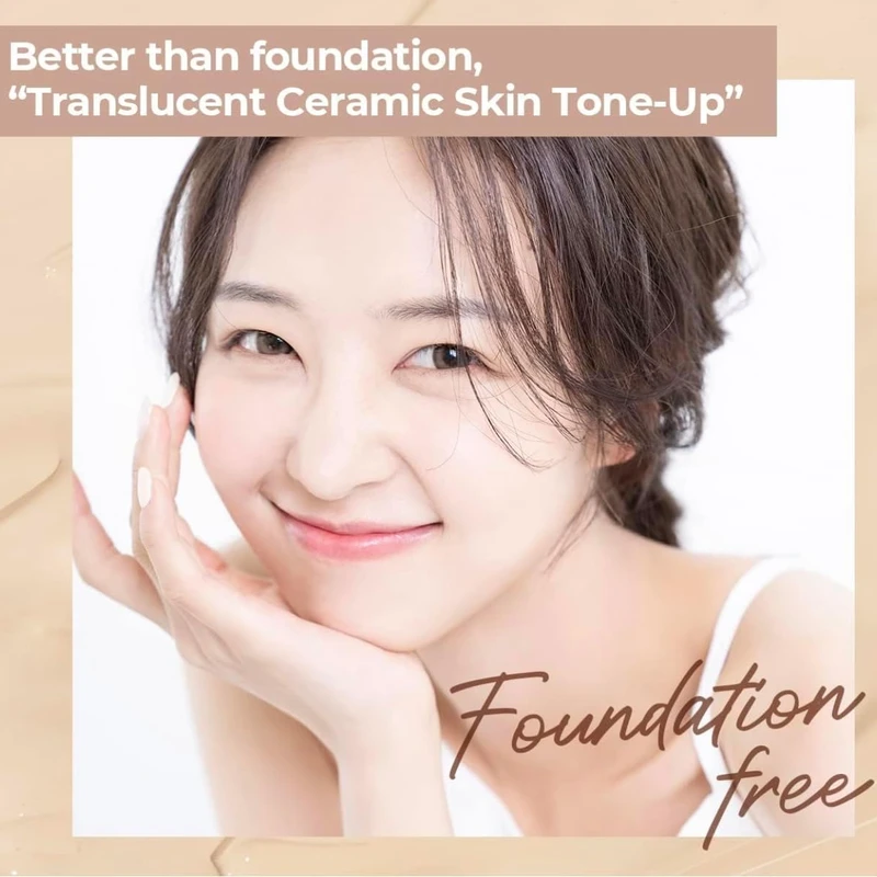 Numbuzin No.3 Porcelain Base-Skip Tone Up Beige with SPF 50+ PA++++ (50ml) - Image 7