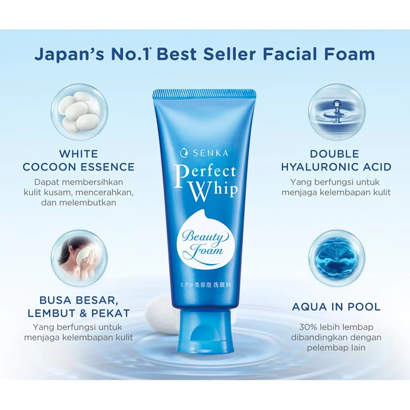 Shiseido Senka Perfect Whip Facial Wash (150gm)