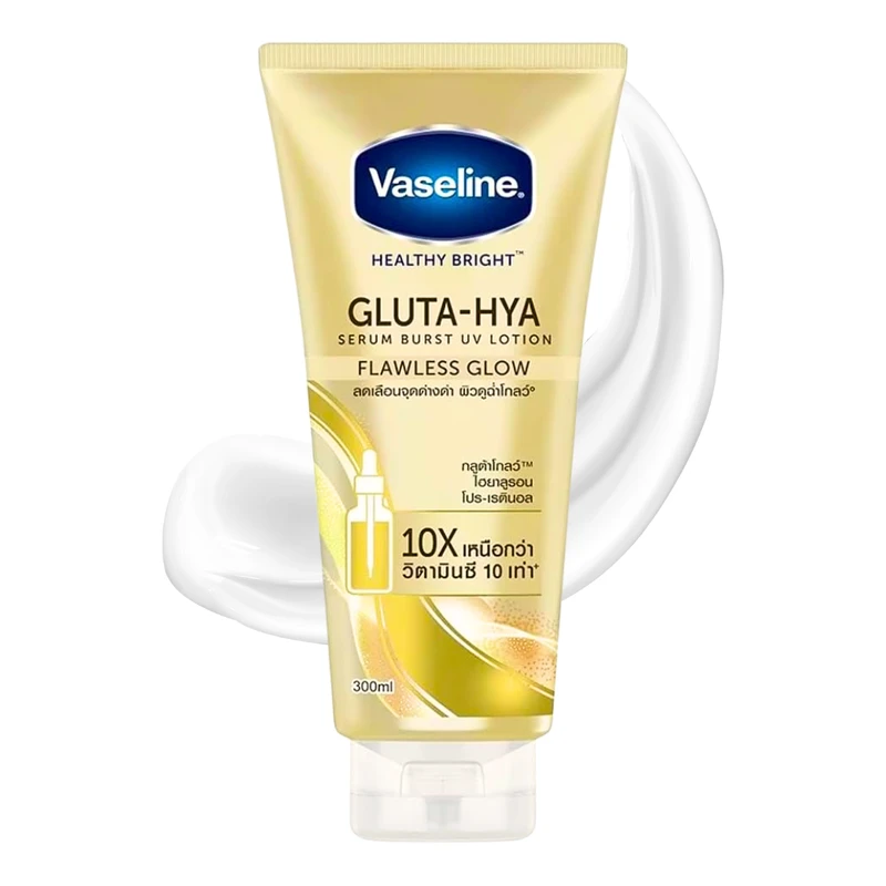 Vaseline Gluta-Hya Serum Burst UV Lotion - Flawless Glow 300ml