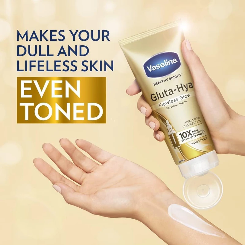 Vaseline Gluta-Hya Serum Burst UV Lotion - Flawless Glow 300ml
