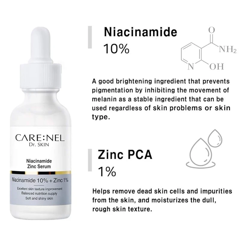 CARE:NEL Niacinamide 10% Zinc Serum (30ml) - Image 3