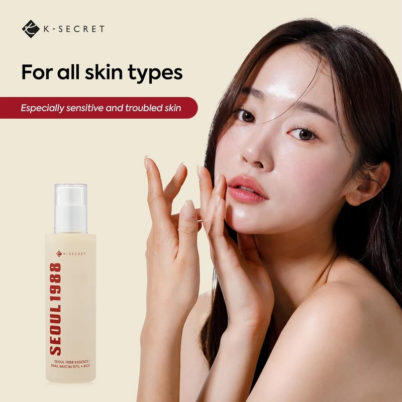 K-SECRET SEOUL 1988 Essence : Snail Mucin 97% + Rice (100ml) - Image 7