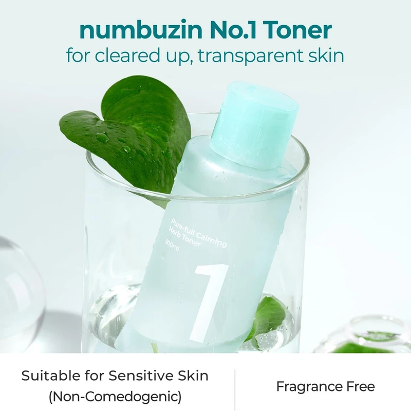 Numbuzin No.1 Pure-Full Calming Herb Toner (300ml) - Image 3