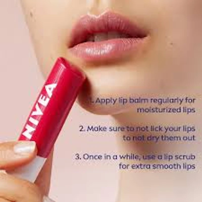 Nivea Cherry Shine Lip Balm (4.8gm) - Image 4
