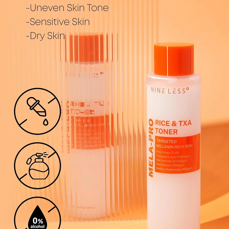 NINELESS MELA-PRO Rice & TXA Toner (200ml) - Image 5
