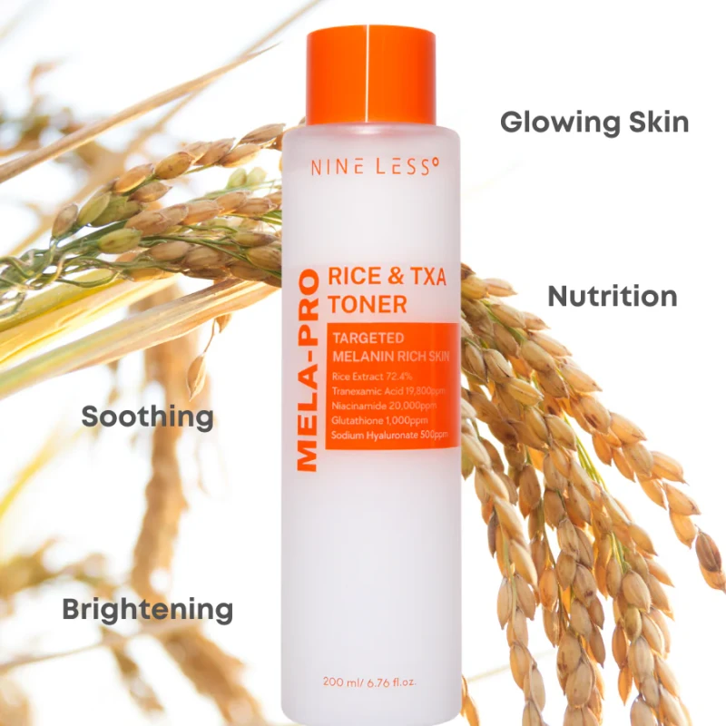 NINELESS MELA-PRO Rice & TXA Toner (200ml) - Image 8