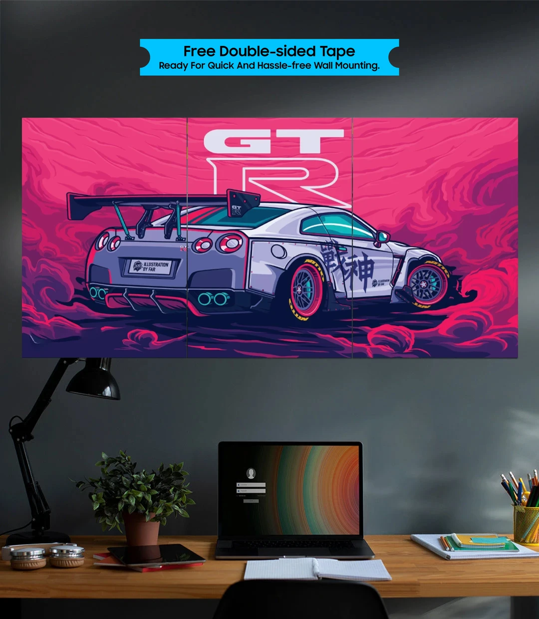 Split Car Poster set pack of 3 - P13