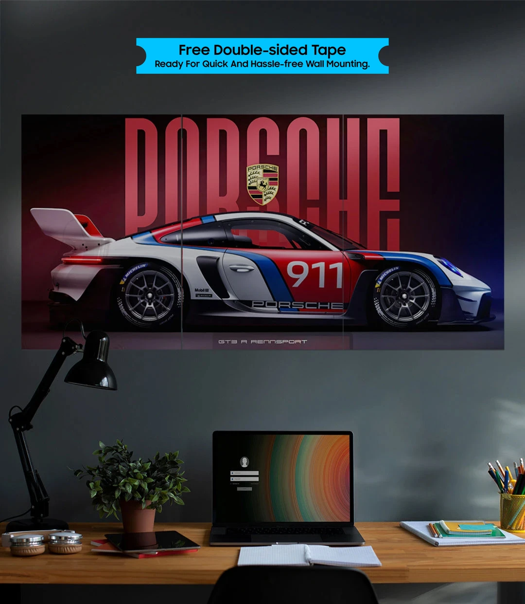 Split Car Poster set pack of 3 - P09