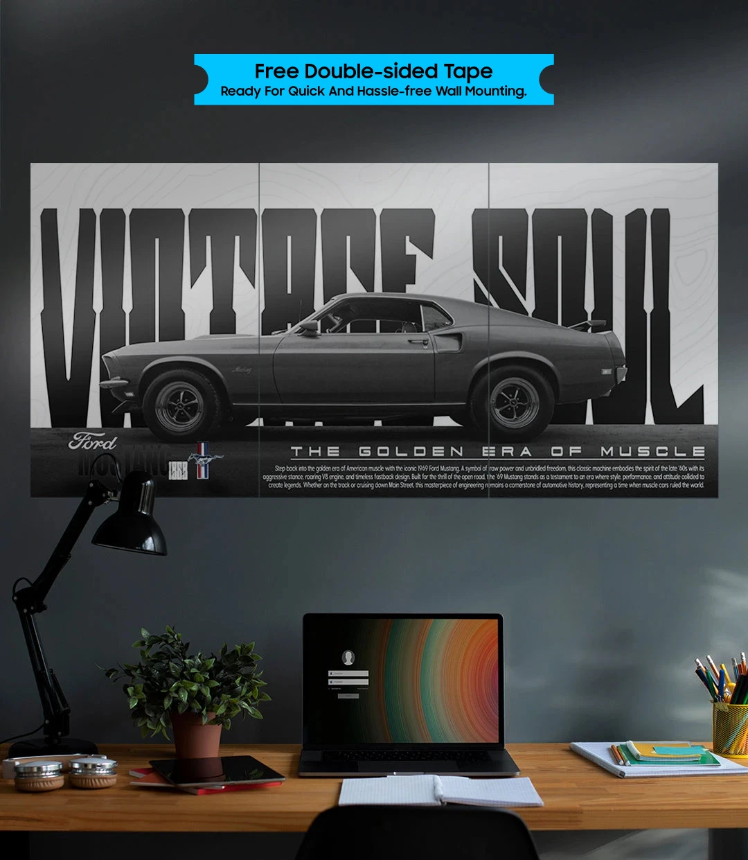 Split Car Poster set pack of 3 - P05